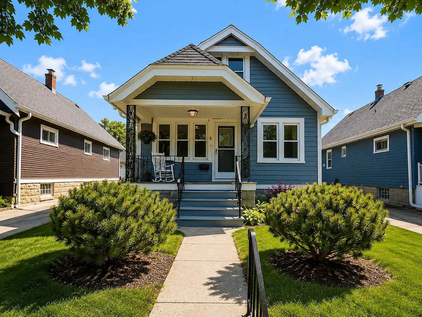 Blue Craftsman Home